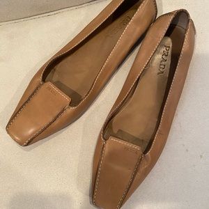 Prada leather flats size 39.5